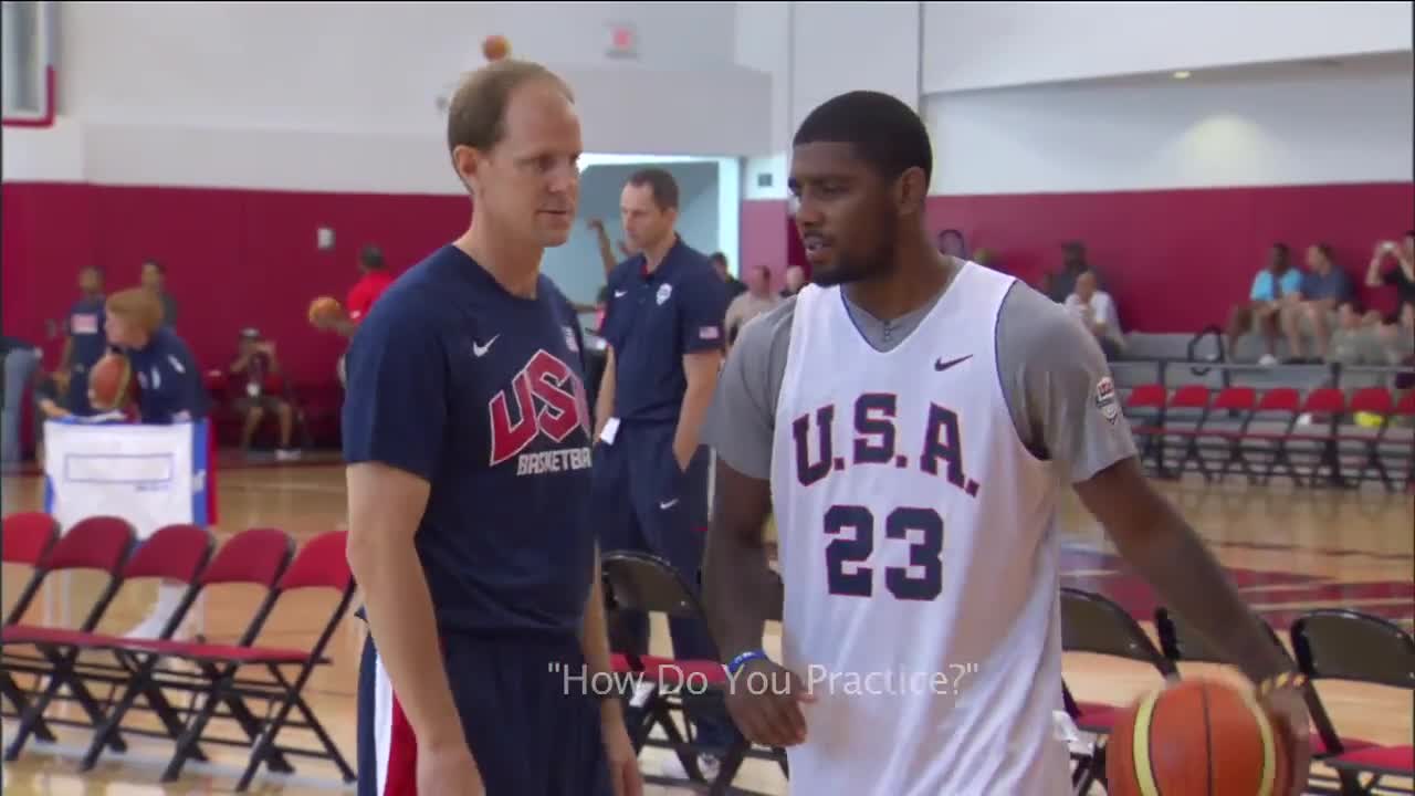 kyrie irving olympic practice